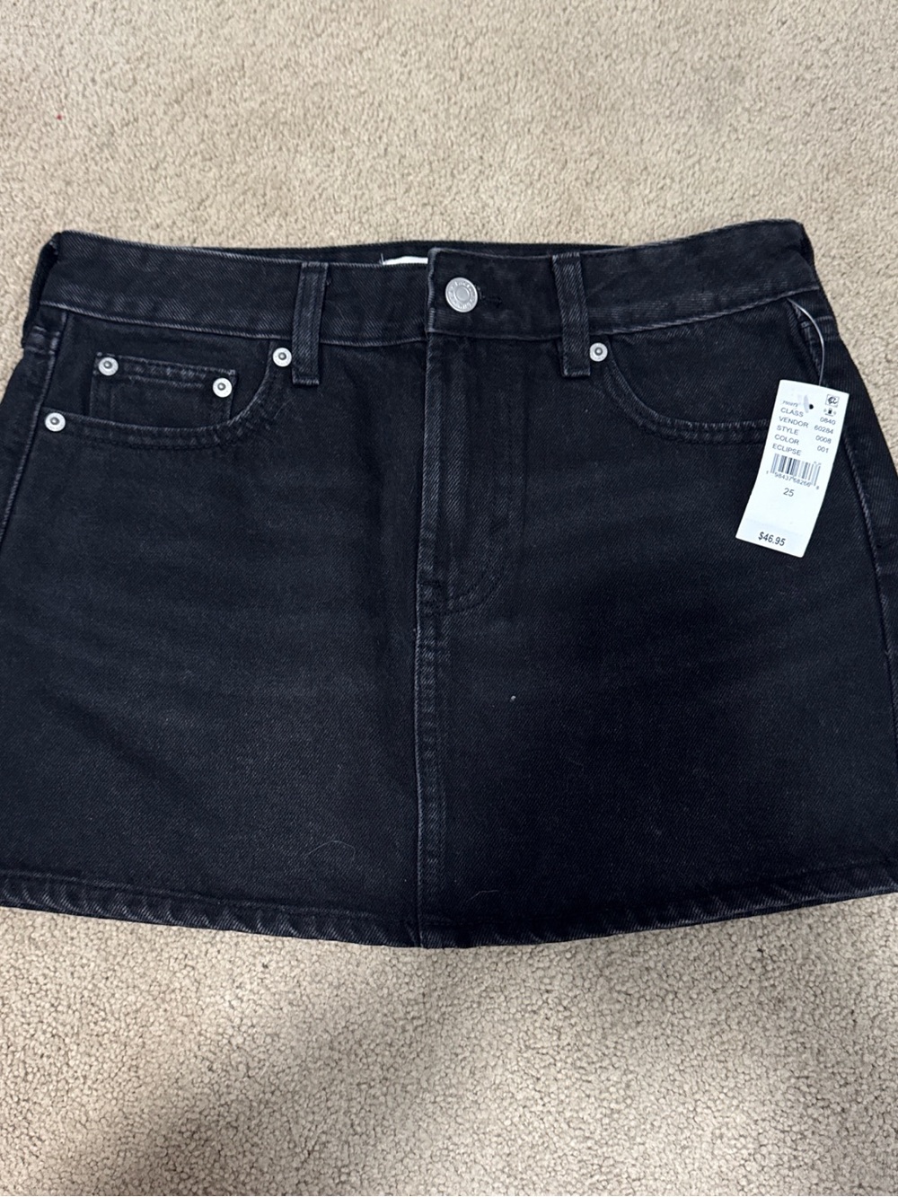 PacSun Black Bella Mid-Rise Mini Skirt
